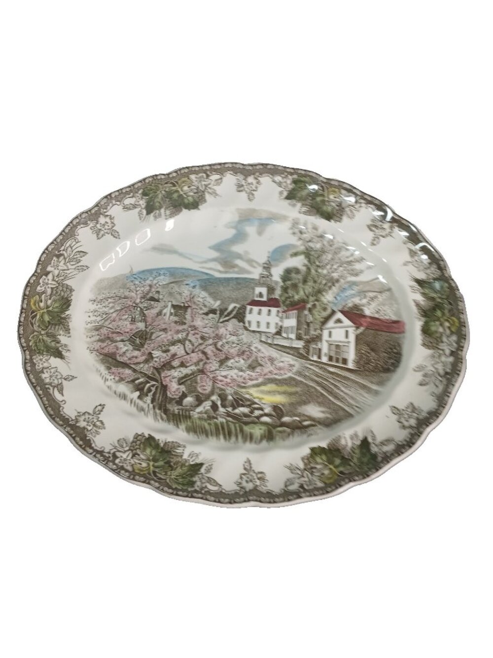 Johnson Bros The Village Green Friendly Village 11 7/8" Serving Platter #1 VTG
